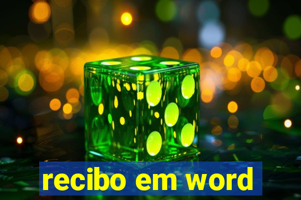 recibo em word